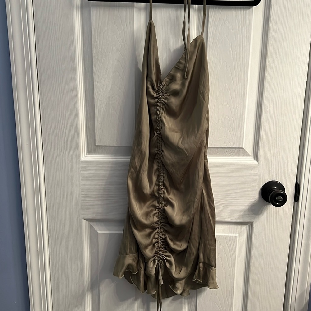 Polly sage green dress